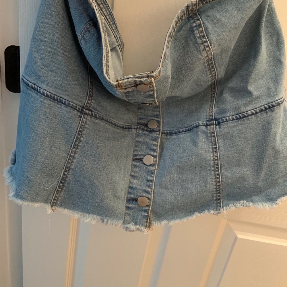 Jean Tube Top